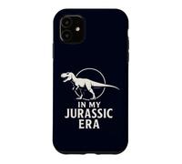 Carcasa para iPhone 11 En mi era jurásica, Divertidos fósiles prehistóricos de Dinosaurios T-Rex
