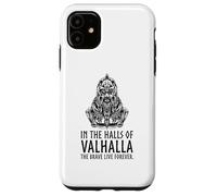 Carcasa para iPhone 11 En Valhalla los Valientes Viven para Siempre - Odin Viking Mythology