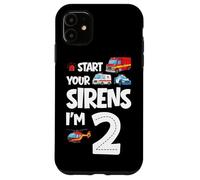 Carcasa para iPhone 11 Enciende Tus Sirenas Soy un niño de 2 años Que Cumple 2 años