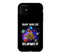 Carcasa para iPhone 11 Enjoy Your Life Slowly Turtle Sloth Funny Sloths Turtles