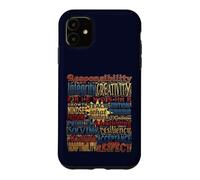 Carcasa para iPhone 11 Enseñar lo Que Importa Valores del Profesor Tipografía