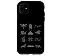 Carcasa para iPhone 11 Entomología Especies de Insectos Estudio de Formas Naturales Mínimas