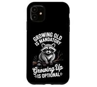 Carcasa para iPhone 11 Envejecer es Inevitable Crecer es una opción