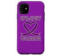 Carcasa para iPhone 11 Epilepsy Warrior Purple Heart Ribbon Awareness