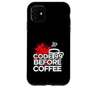 Carcasa para iPhone 11 ER Nurse Code 99 Before Coffee Medical Humor