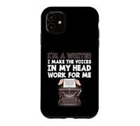 Carcasa para iPhone 11 Es Curioso, Soy Escritor, Hago Que Las Voces de mi Cabeza trabajen para mí