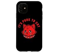 Carcasa para iPhone 11 Es Punk Llorar lágrimas de Gato