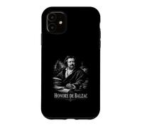 Carcasa para iPhone 11 Escritor literario Honore De Balzac Reading