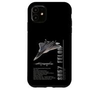 Carcasa para iPhone 11 Especificaciones del Caza a reacción SU57 Felon
