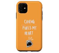 Carcasa para iPhone 11 Espeleología alimenta mi corazón Cave Explorer Espeleología Pasatiempo