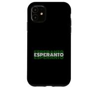 Carcasa para iPhone 11 Esperanto - Diseño de Texto de lenguaje de Estilo Retro de los años 70