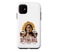 Carcasa para iPhone 11 Espíritu del Toro Sentado Jefe Nativo Americano Lakota Sioux