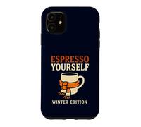 Carcasa para iPhone 11 Espresso Yourself Winter Edition Divertido Juego de Palabras para Amantes del café