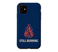 Carcasa para iPhone 11 Estados Unidos 250 Aún ardiendo Estrellas Patrióticas de Llama América 2026