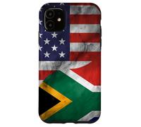 Carcasa para iPhone 11 Estados Unidos y Sudáfrica Yin Yang - Bandera sudafricana Americana