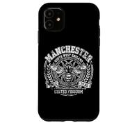Carcasa para iPhone 11 Estampado Blanco Envejecido con Abejas de Manchester, Inglaterra, Reino Unido, Desde el 79 d.C.