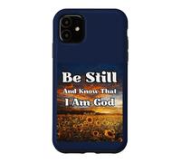 Carcasa para iPhone 11 Estar quieto y Saber: Salmos Biblia edificante pacífica Cristiana