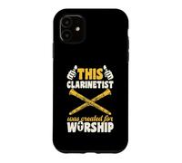 Carcasa para iPhone 11 Este clarinetista fue Creado para adorar al Clarinete Cristiano