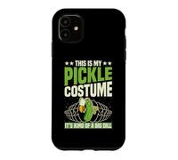 Carcasa para iPhone 11 Este es mi Disfraz de pepinillo Disfraz de eneldo de Comida de Halloween