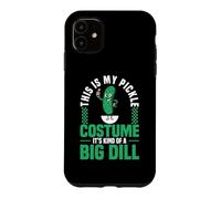 Carcasa para iPhone 11 Este es mi Disfraz de pepinillo Disfraz de eneldo de Comida de Halloween