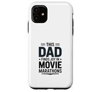 Carcasa para iPhone 11 Este papá Encuentra alegría en el Cine de maratones de Cine