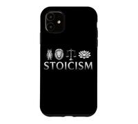 Carcasa para iPhone 11 Estoicismo Símbolos Sabiduría Templanza Justicia Coraje Estoico