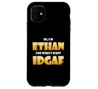 Carcasa para iPhone 11 Ethan Costume Idgaf Funny Meme Halloween Costume For Ethans