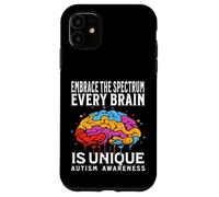 Carcasa para iPhone 11 Every Brain Is Unique Autism Awareness Kids Support Gifts