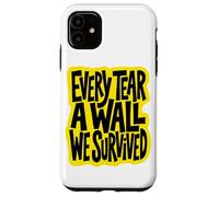 Carcasa para iPhone 11 Every Tear A Wall We Survived Yellow Streetwear Art
