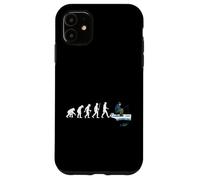 Carcasa para iPhone 11 Evolución de la Pesca en Hielo del Pescador de Hielo Que atrapa Peces