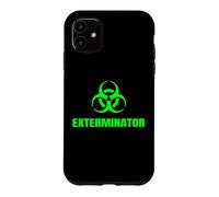 Carcasa para iPhone 11 Exterminador Técnico de Control de Plagas Símbolo Cool Biohazard