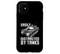 Carcasa para iPhone 11 Fácilmente distraído por los Tanques, el Tanque de Batalla M1 Abrams Divertido