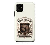 Carcasa para iPhone 11 Fantasía Fútbol Domingo Bootleggers Whisky Etiqueta Estilo