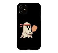 Carcasa para iPhone 11 Fantasma Jugando Pickleball con gráfico Bandana