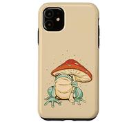 Carcasa para iPhone 11 Farmcore Frog and Mushroom Umbrella Aesthetic Cottagecore