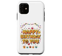 Carcasa para iPhone 11 Feliz cumpleaños para ti Todos los Miembros de la Familia