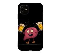 Carcasa para iPhone 11 Feliz día del hígado con Disfraz de Cerveza