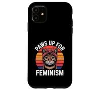 Carcasa para iPhone 11 Feminismo Retro Gato Feminista Poder