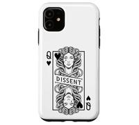 Carcasa para iPhone 11 Feminista Medusa Queen of Hearts Dissent Vintage Jugando Card