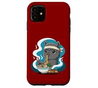 Carcasa para iPhone 11 Fideos Ramen Alpaca Japón Y2K Kawaii Alpacas Anime