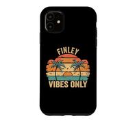Carcasa para iPhone 11 Finley Vibes Only Cute Retro Girls Finley Name