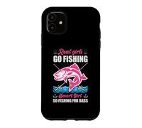 Carcasa para iPhone 11 Fisherwoman Real Girls Go Fishing Smart Girls Go Fishing