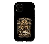 Carcasa para iPhone 11 Fitness Disciplina Oración Cristiana Gimnasio Entrenamiento Culturismo