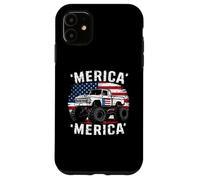 Carcasa para iPhone 11 Flag Truck July Fourth July 4th Independence Day American