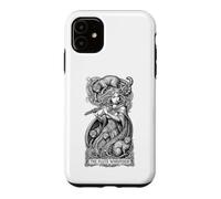 Carcasa para iPhone 11 Flauta Susurrador Gatos Flautista Flautista Amante Gato Chica Música