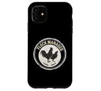 Carcasa para iPhone 11 Flock Manager Vintage Gallo Gallina Pollo Guardián