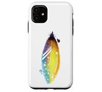Carcasa para iPhone 11 Floral Feather For Spring and Summer Cute Surf Beach Graphic