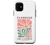 Carcasa para iPhone 11 Florece como una Flor Salmos 103:15 Fe Cristiana