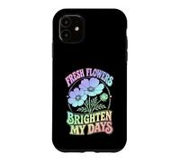 Carcasa para iPhone 11 Flores Frescas Iluminar Mis Días Jardín Floral
