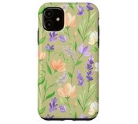 Carcasa para iPhone 11 Flores Silvestres de Primavera Floral Pastel jardín Prado Arte
